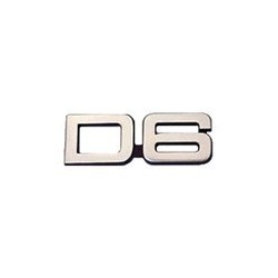Embleem achterklep "D6"